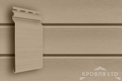 Сайдинг виниловый GL Natural-Брус Standart бежевый  3,0 м