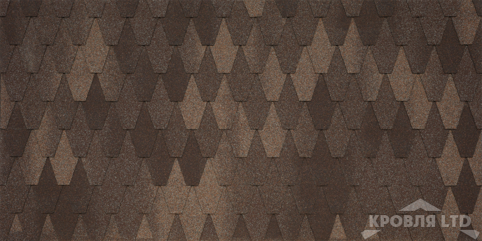 Гибкая черепица Тегола серия Категория PREMIUM UNICA коллекция UNICA CASTELLO цвет Radica di Noce 433