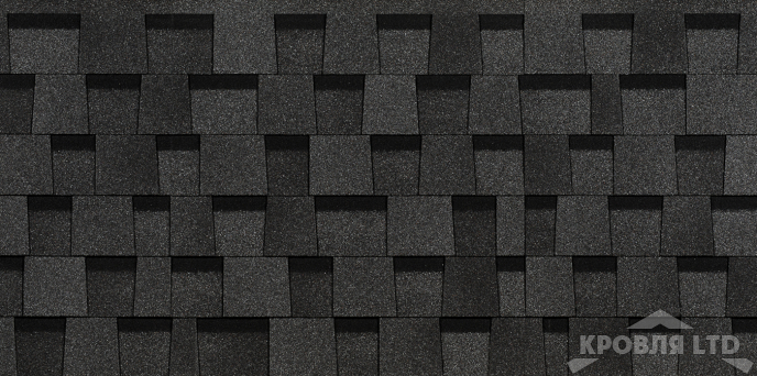 Гибкая ламинированная черепица Дёке серия STANDART  Коллекция DRAGON цвет Темно-серый