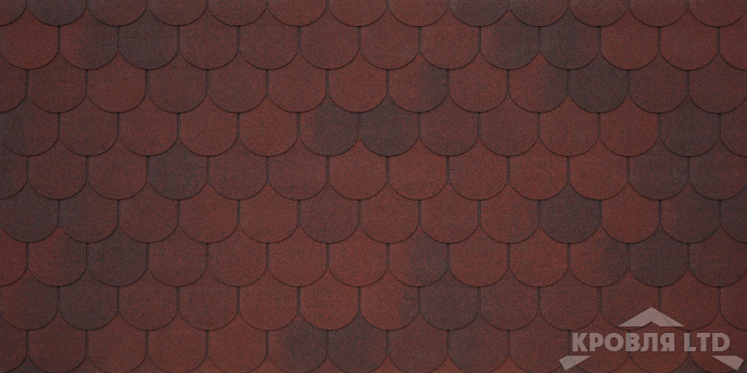 Гибкая черепица Тегола серия Категория BUSINESS PLUS коллекция UNICA TRADITIONAL цвет Quercia Rossa 416