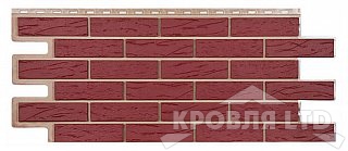 Фасадная панель ТЕХОСНАСТКА  Саман- SIDING Красный